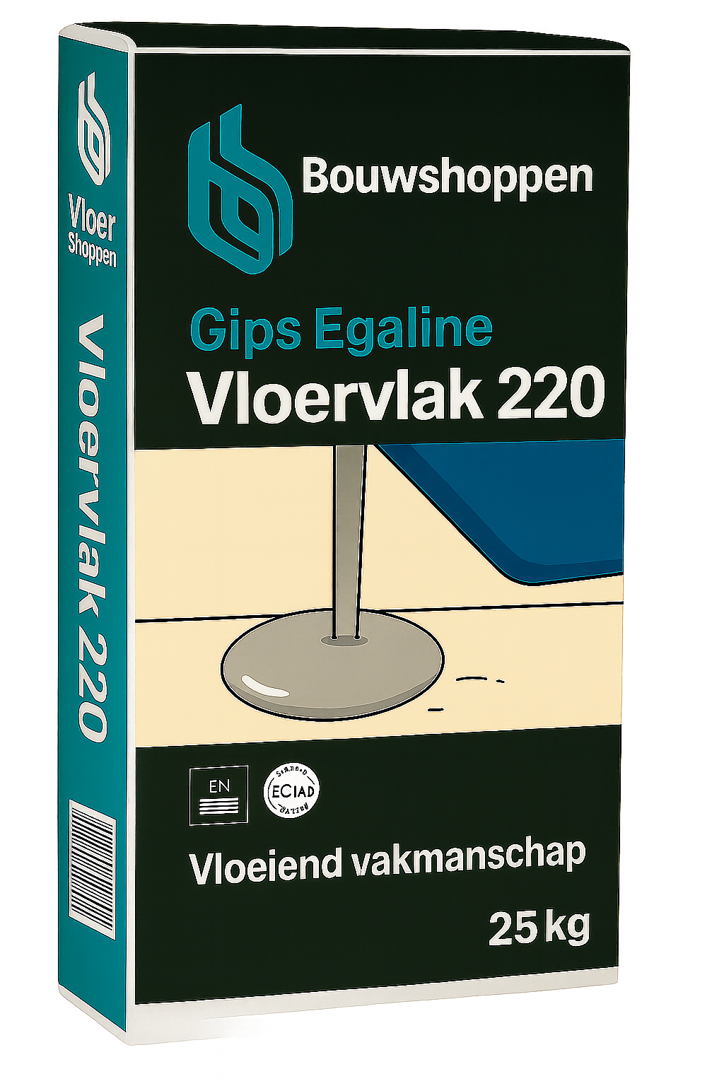 Bouwshoppen Gipsgebonden Egaline Vloervlak 220 zak á 25 kg