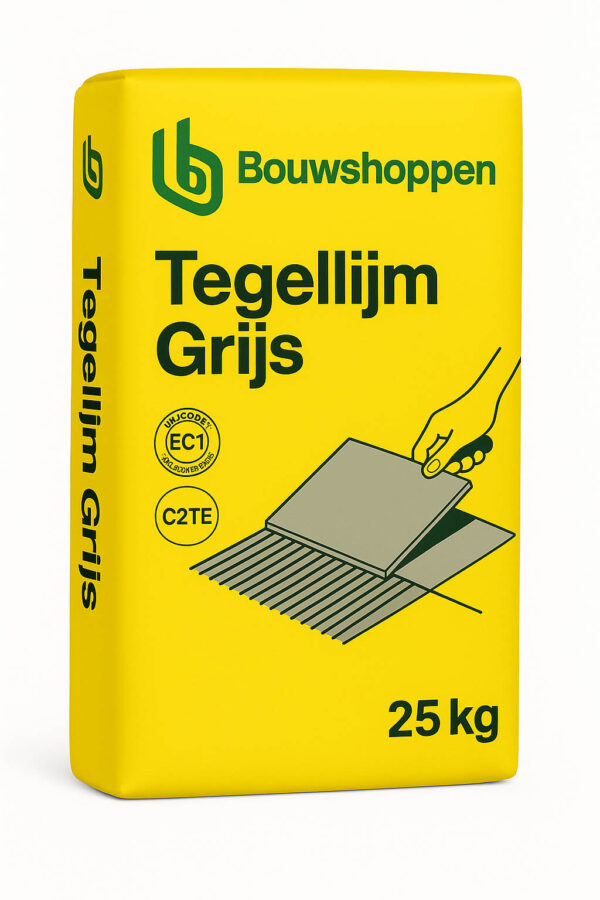 Tegellijm Poeder Grijs Flexibel, zak á 25 kg